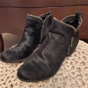 Lucky Brand calfskin booties.